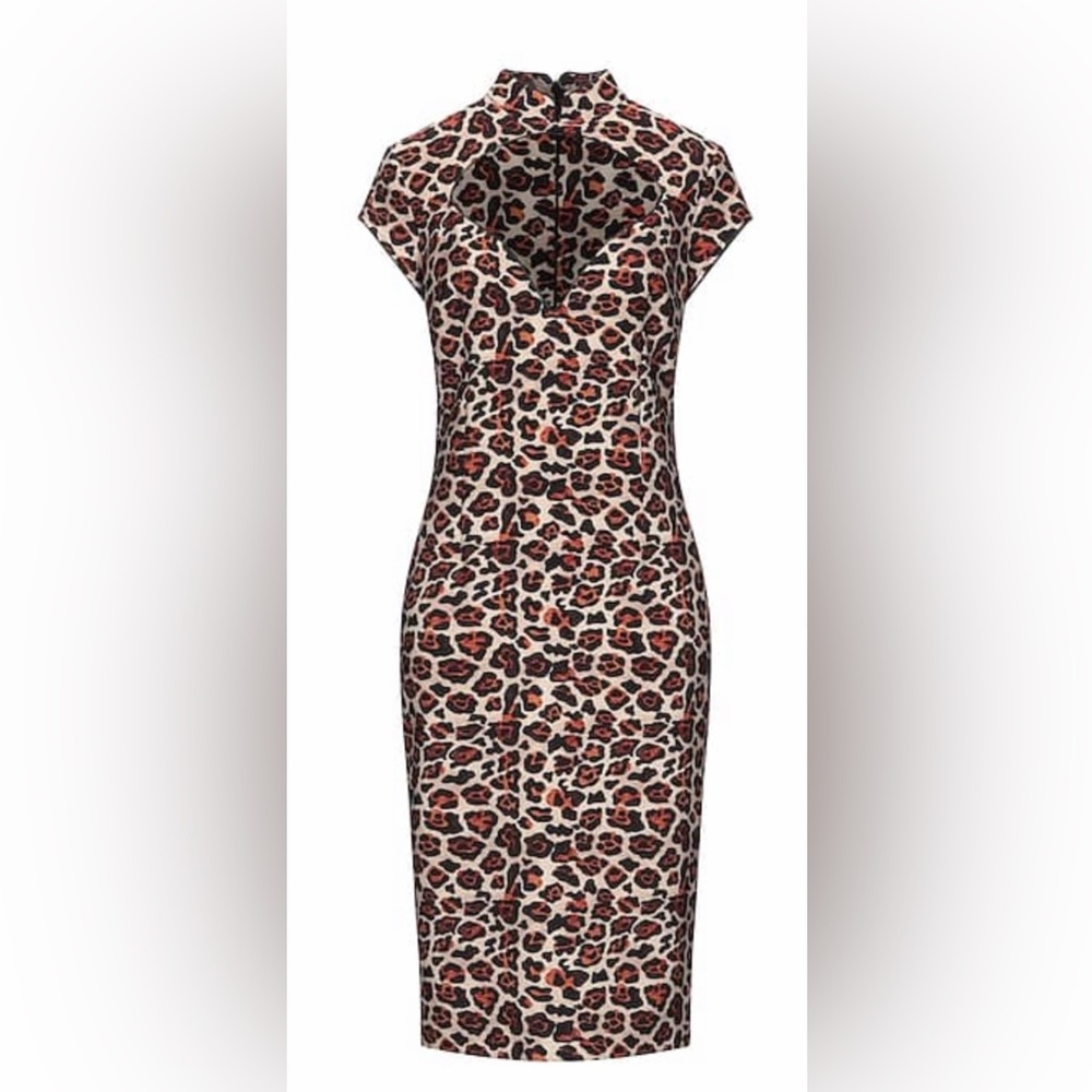 Babylon Italian Leopard Print Dress